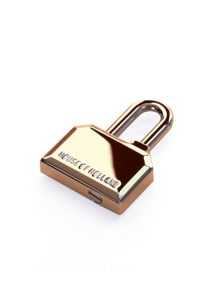 AW11 Gold HOH Padlock Keyring