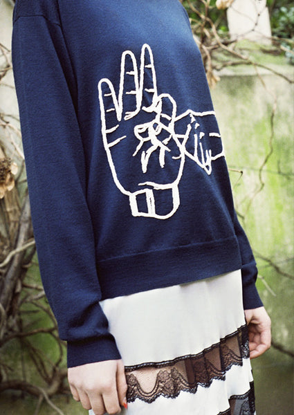 AW11 Pearl Hand Jumper