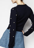 AW11 Pearl Sleeve Knit Jumper